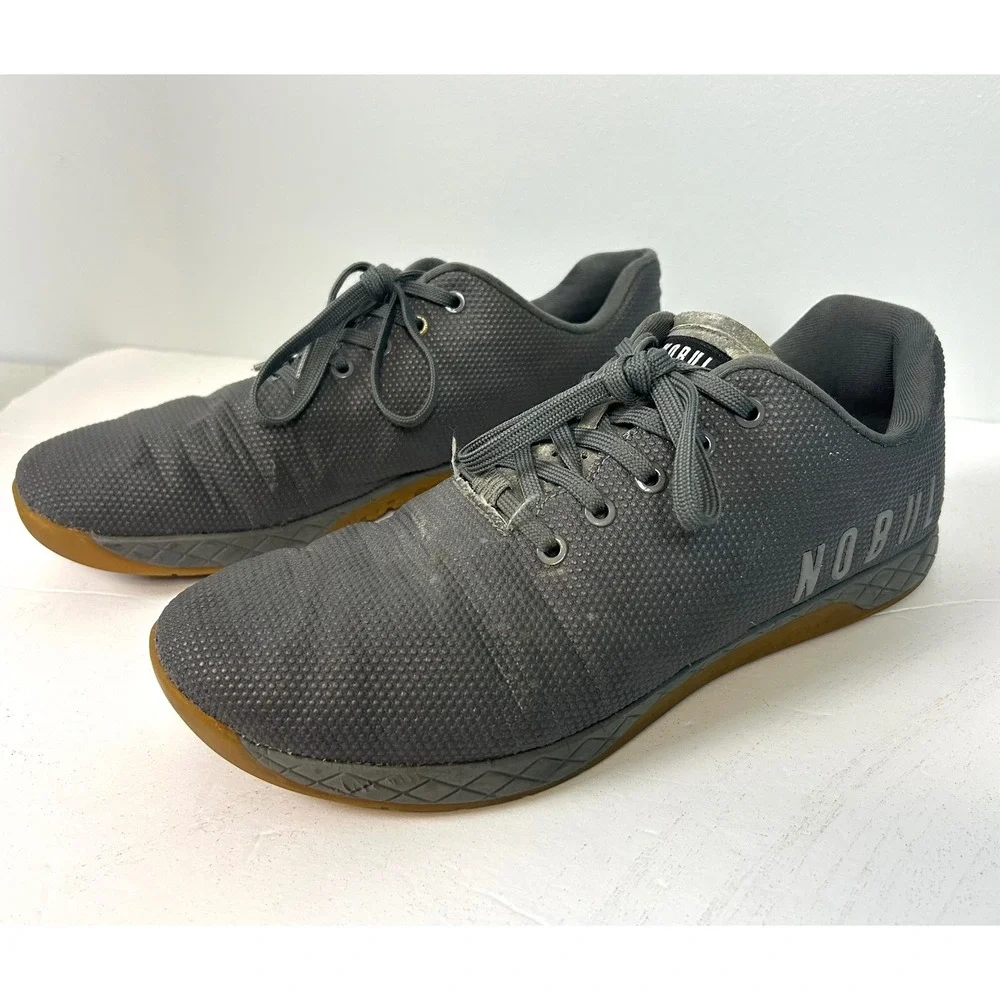 NOBULL Trainers Dark Grey Gum Sole CrossFit Training Sneakers Men's US 13